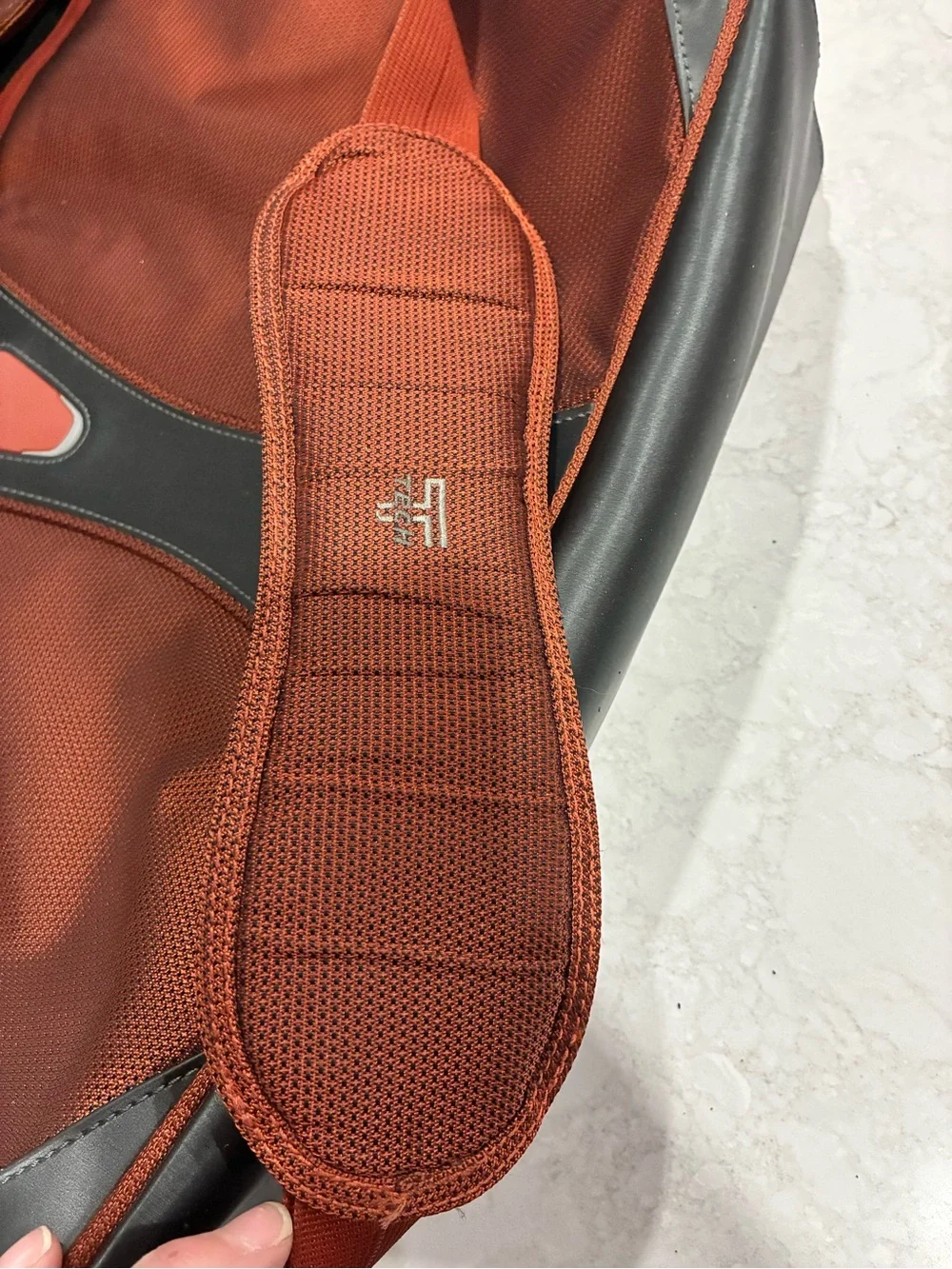 Men's Tumi T-Tech Rust Red Travel Laptop Briefcase -